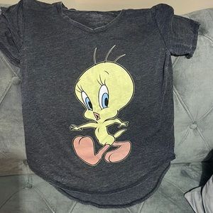 Distressed Looney Tunes Tweety shirt